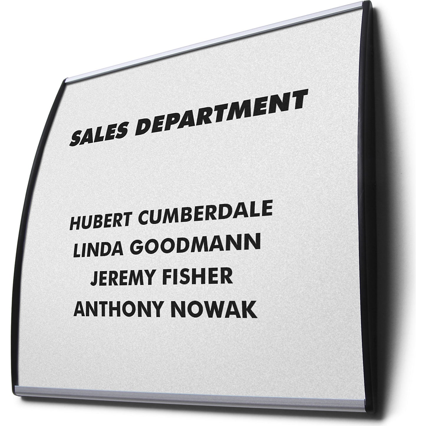 Aluminium door sign, portrait or landscape format, pack of 10, WxH 150 x 148 mm.