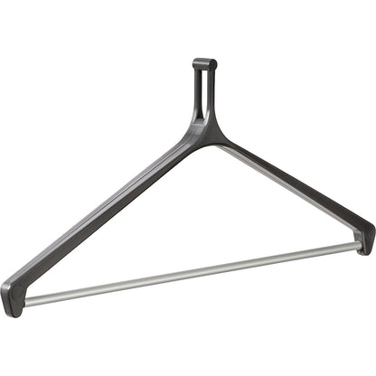 Coat hanger, made of plastic with trouser bar, pack of 10.
