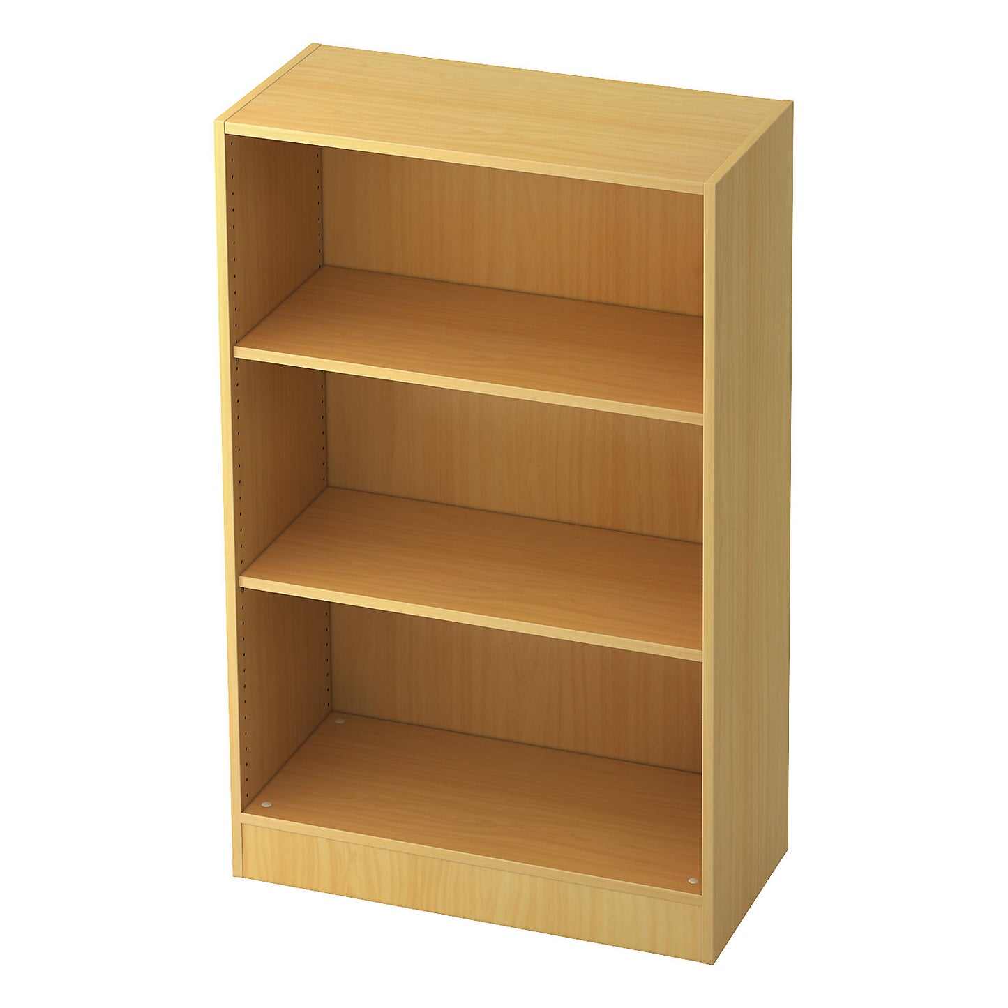 Office shelf unit, 2 shelves, width 800 mm, beech finish.