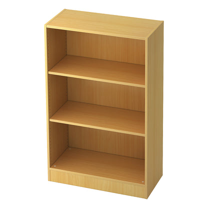 Office shelf unit, 2 shelves, width 800 mm, beech finish.