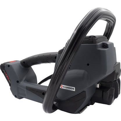 Rechargeable strapping tool for steel strapping, fully automatic, 19 - 25 mm, for 32 mm tape width.