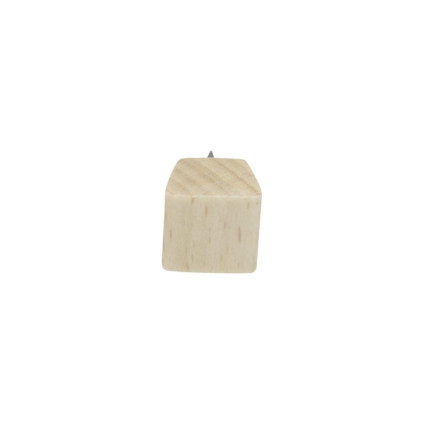 Designer wooden push pins, pack of 25, light brown.