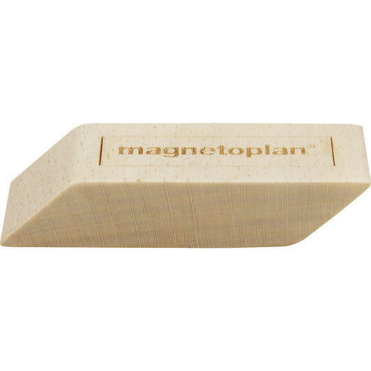 Designer wooden magnets, pack of 4, LxWxH 60 x 20 x 13 mm, light brown.