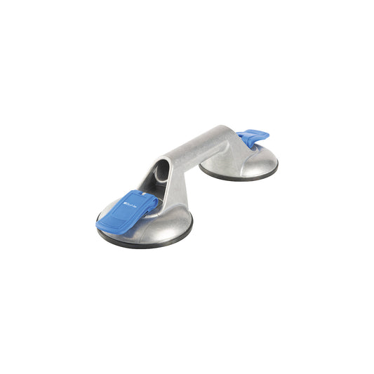 VERIBOR® suction lifter, 2 head aluminium body for single handed use, max. load 60 kg, disk Ø 120 mm.