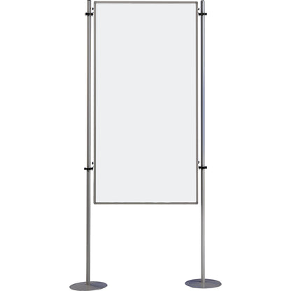 Info board, one-part - sheet steel, coated, WxH 800 x 1500 mm.