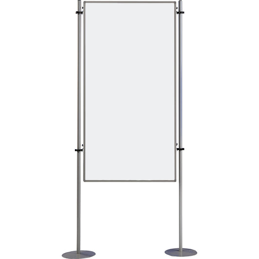 Info board, one-part - sheet steel, coated, WxH 800 x 1500 mm.