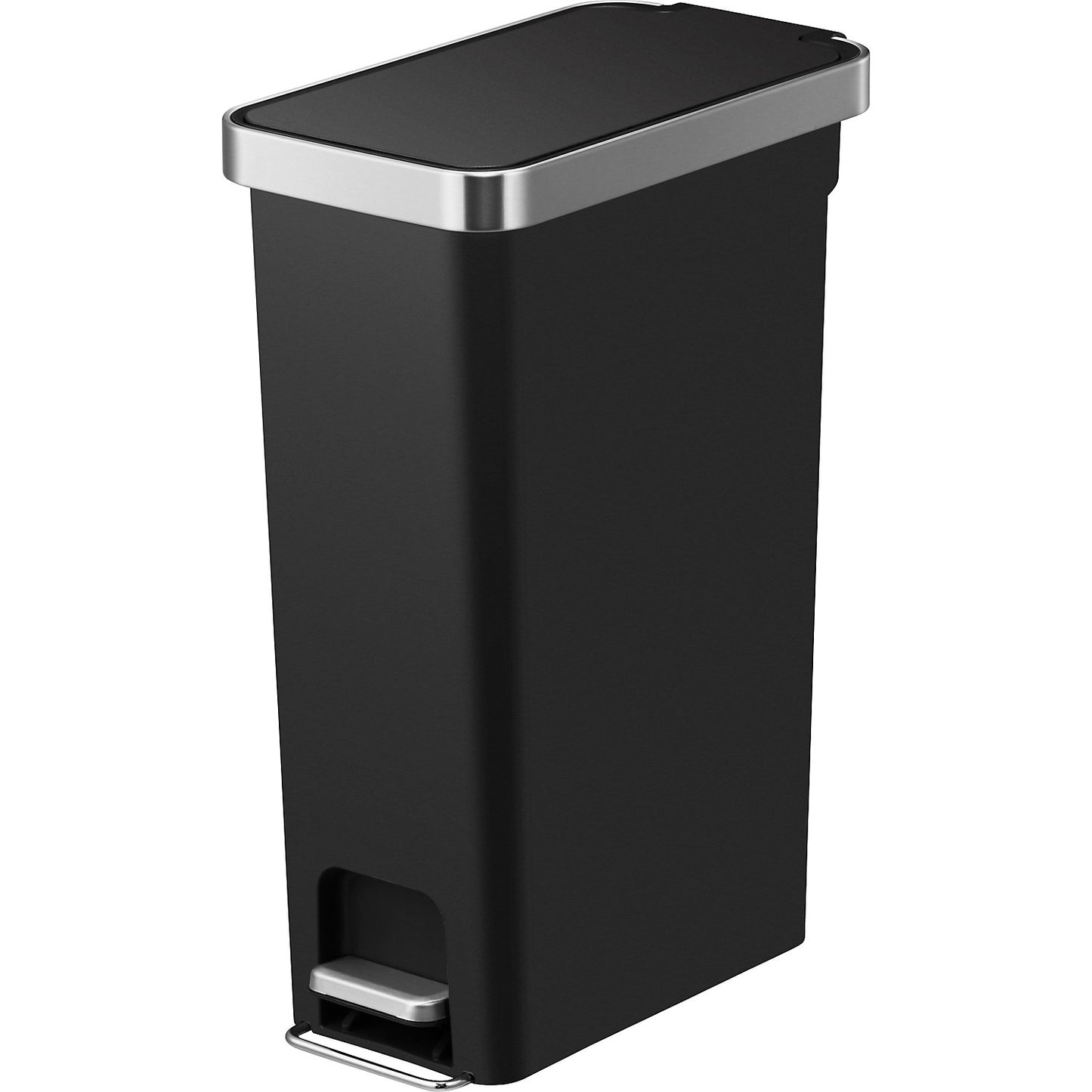 Hana Slim pedal bin, capacity 40 l, WxHxD 265 x 645 x 455 mm, black.