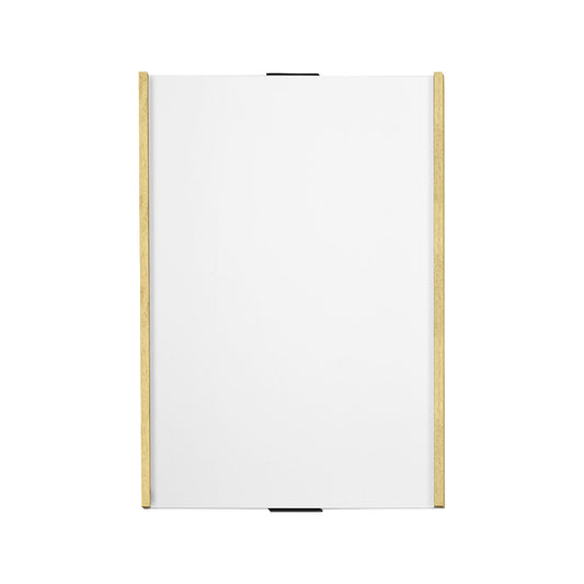 Aluminium-wood series direction sign, A3 portrait, HxW 420 x 306 mm, maple.