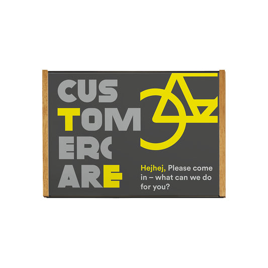 Aluminium-wood series direction sign, black, A4 landscape, HxW 212.5 x 305.5 mm, oak.