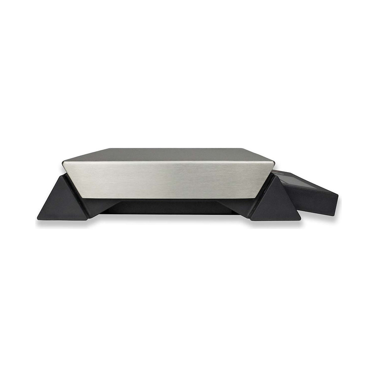 Compact scales, with dust and splash water protection, weighing range up to 30 kg, read-out accuracy 5 g, weighing plate 295 x 210 mm.