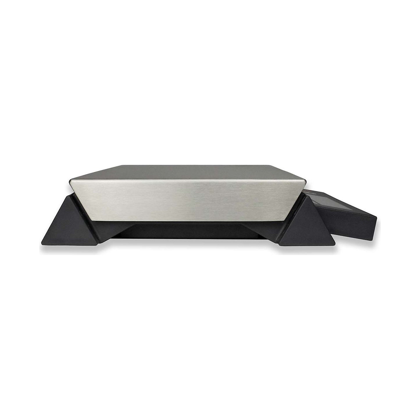 Compact scales, with dust and splash water protection, weighing range up to 30 kg, read-out accuracy 5 g, weighing plate 295 x 210 mm.