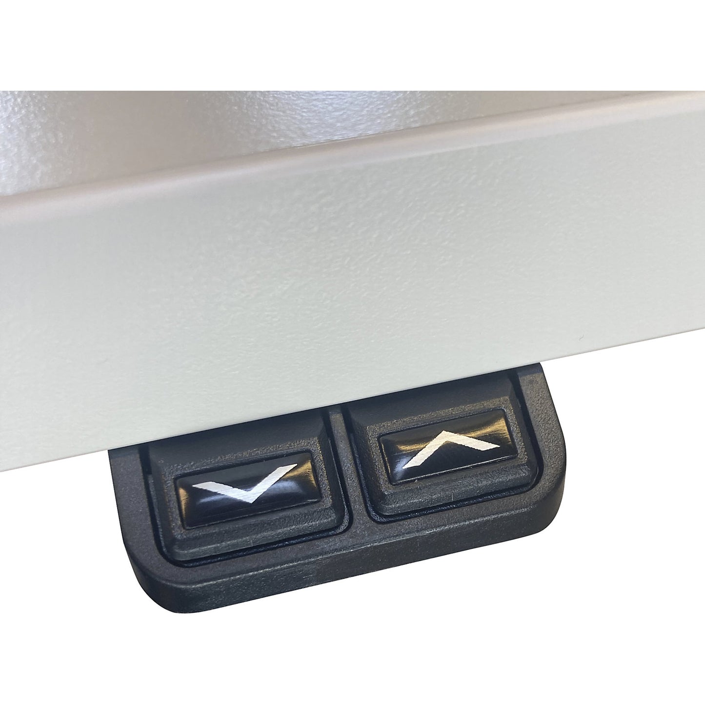 Atlanta desk, electrically height adjustable, corner, WxD 1800 x 1200 mm, beech/black, left.