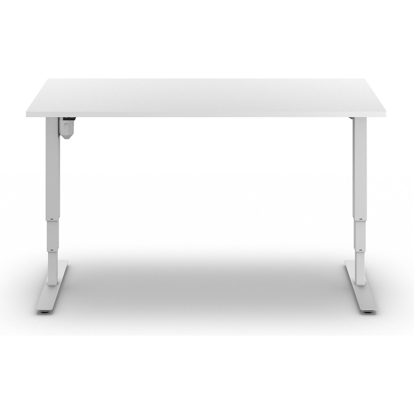 Atlanta desk, electrically height adjustable, straight, WxD 1600 x 800 mm, white/white.