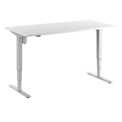Atlanta desk, electrically height adjustable, straight, WxD 1600 x 800 mm, white/white.