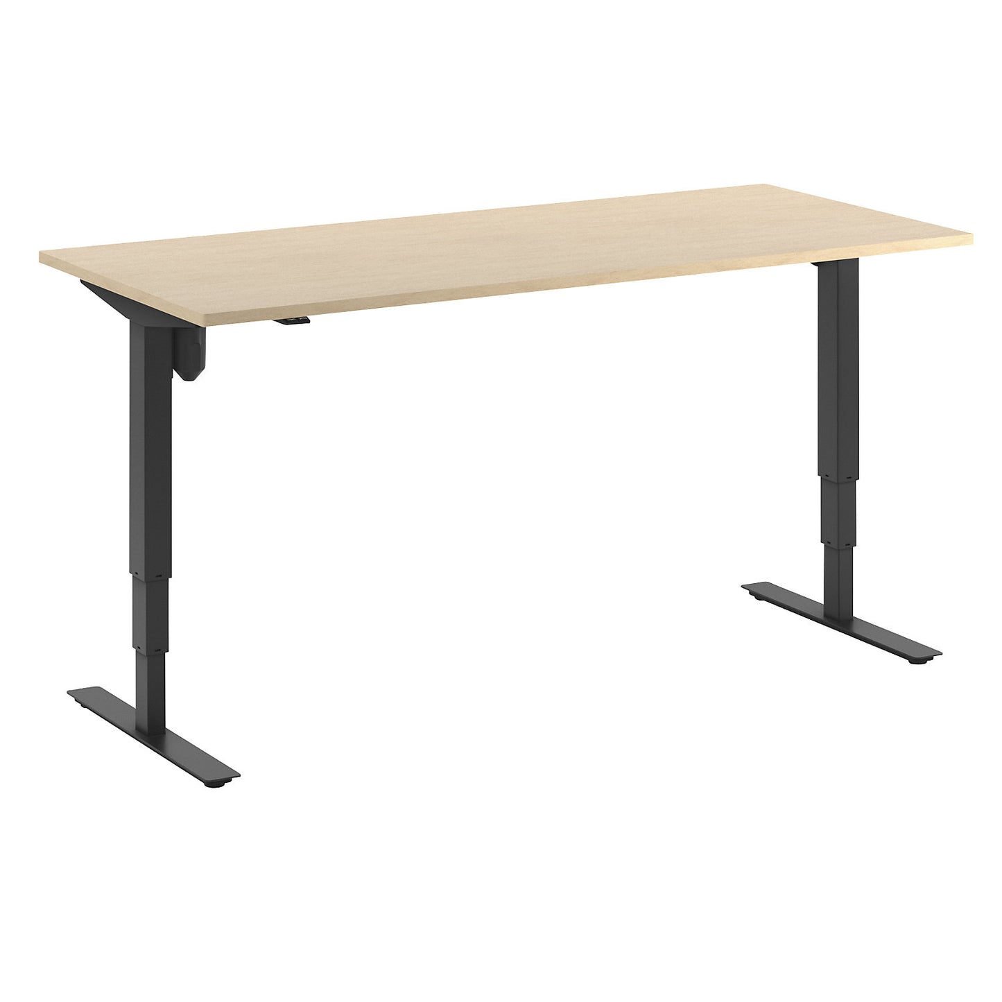 Atlanta desk, electrically height adjustable, straight, WxD 1800 x 800 mm, birch/black.