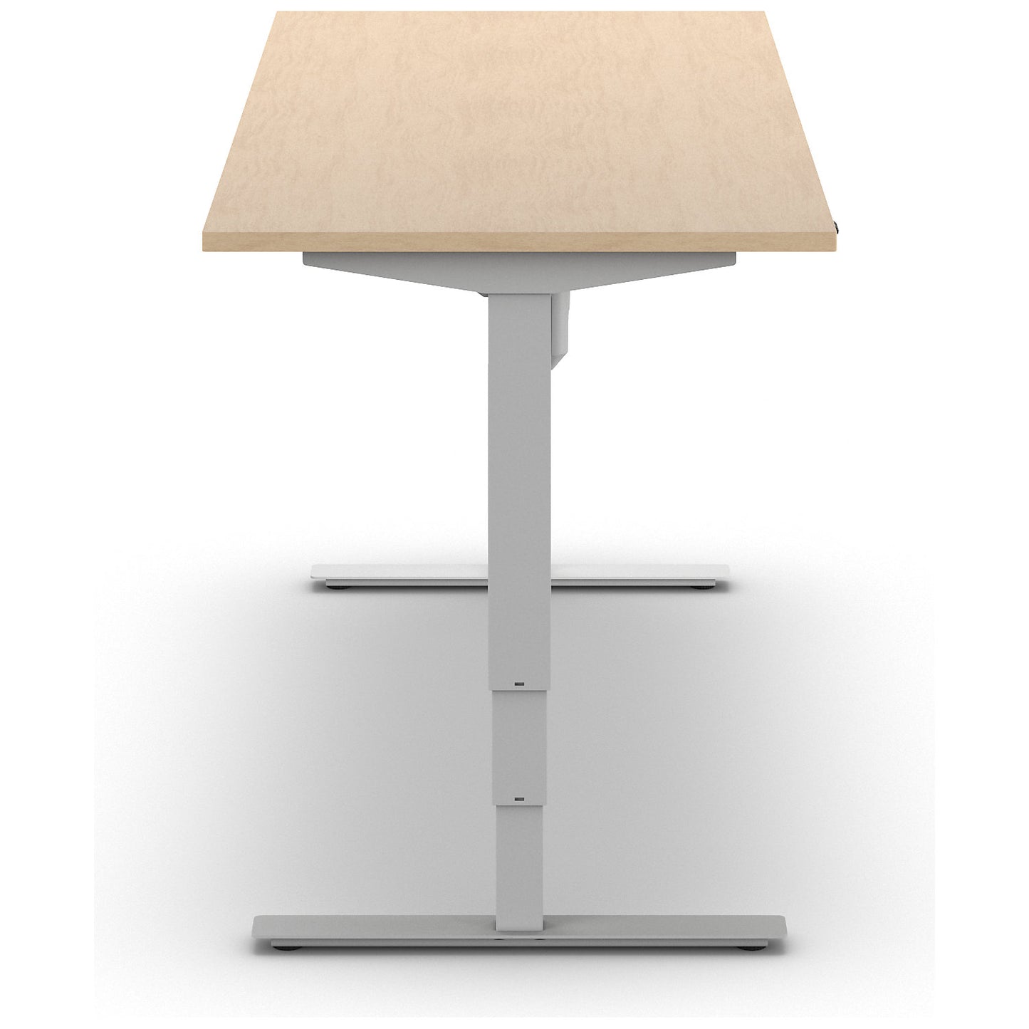Atlanta desk, electrically height adjustable, straight, WxD 1800 x 800 mm, birch/white.
