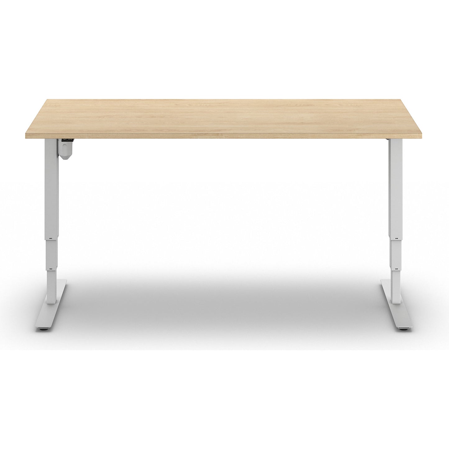 Atlanta desk, electrically height adjustable, straight, WxD 1800 x 800 mm, oak/white.