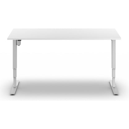 Atlanta desk, electrically height adjustable, straight, WxD 1800 x 800 mm, white/white.