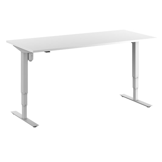Atlanta desk, electrically height adjustable, straight, WxD 1800 x 800 mm, white/white.