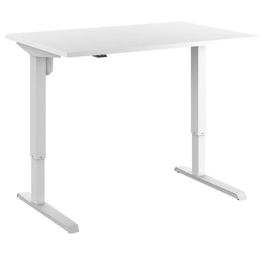 Venla desk, electrically height adjustable, straight, WxD 1200 x 600 mm, white/white.