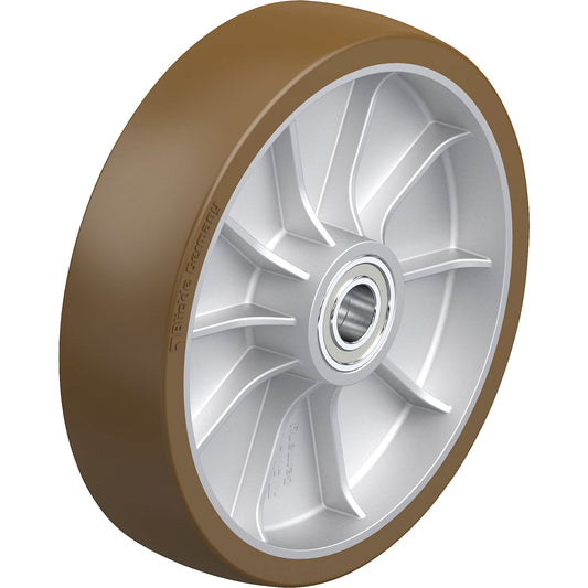 ALB heavy duty wheel, ball bearings, wheel Ø x width 250 x 60 mm, max. load 1250 kg.