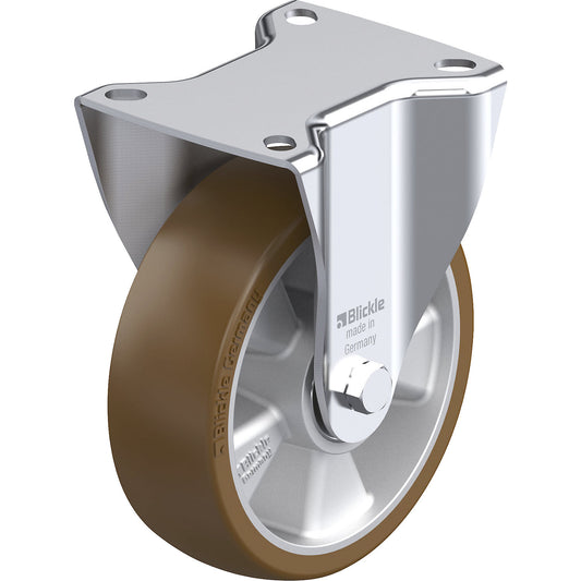 B-ALB fixed sheet steel castor, wheel Ø x width 125 x 40 mm, max. load 250 kg.