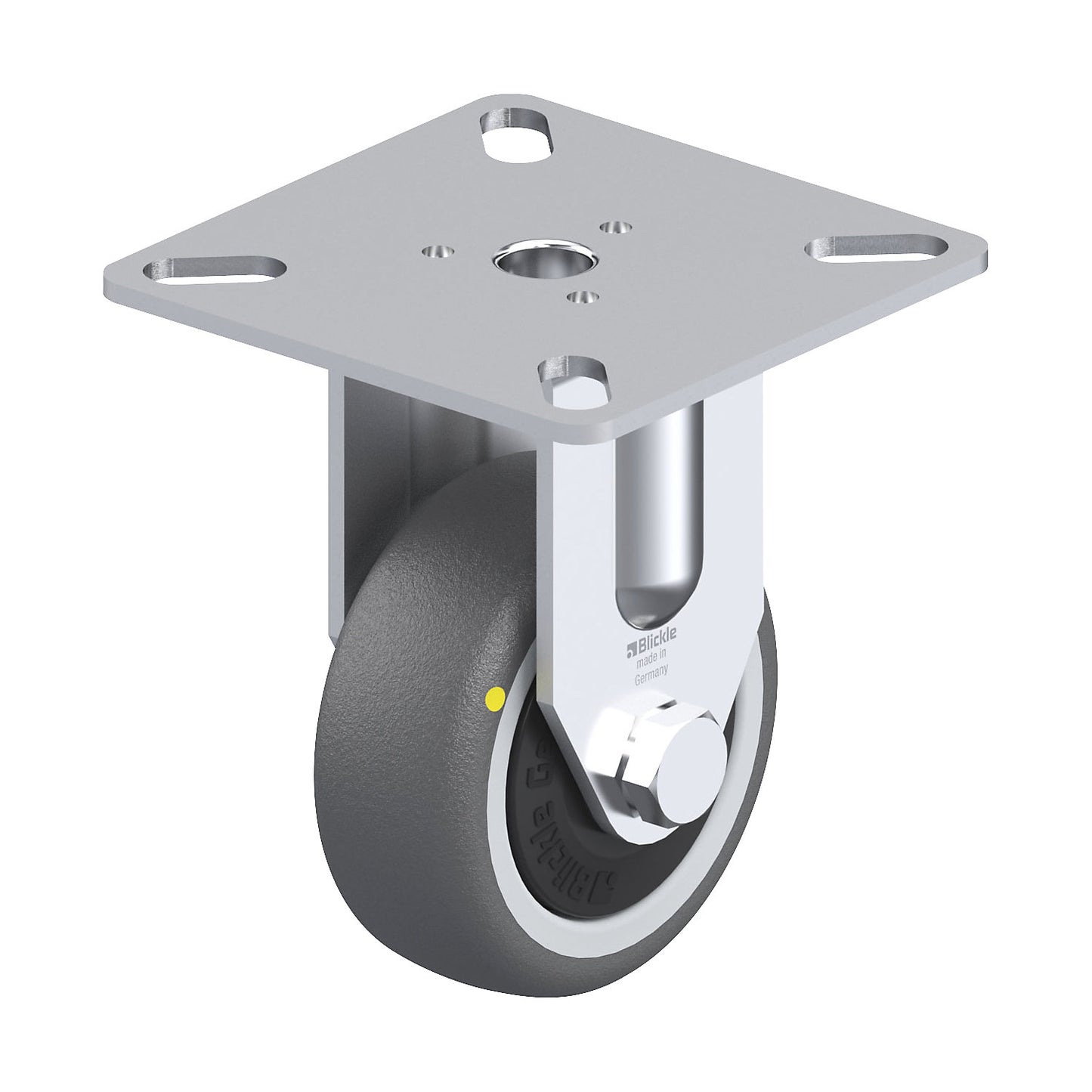 BPA-PATH 50KF light duty fixed castor, wheel Ø x width 50 x 19 mm, max. load 50 kg.