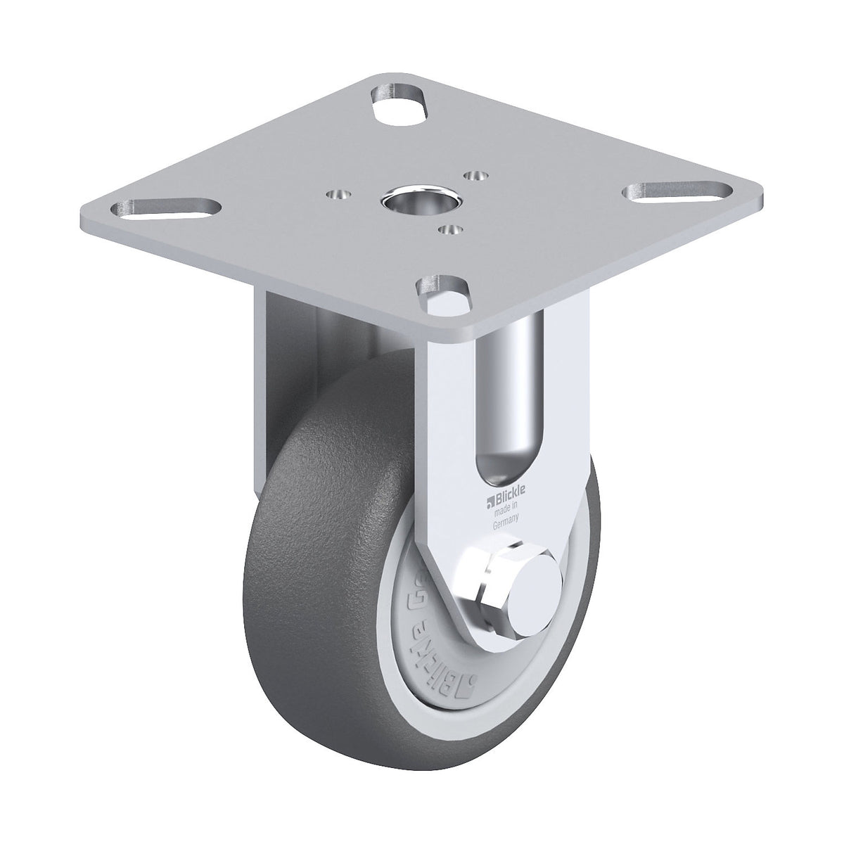BPA-PATH 50KF light duty fixed castor, wheel Ø x width 50 x 19 mm, max. load 75 kg.