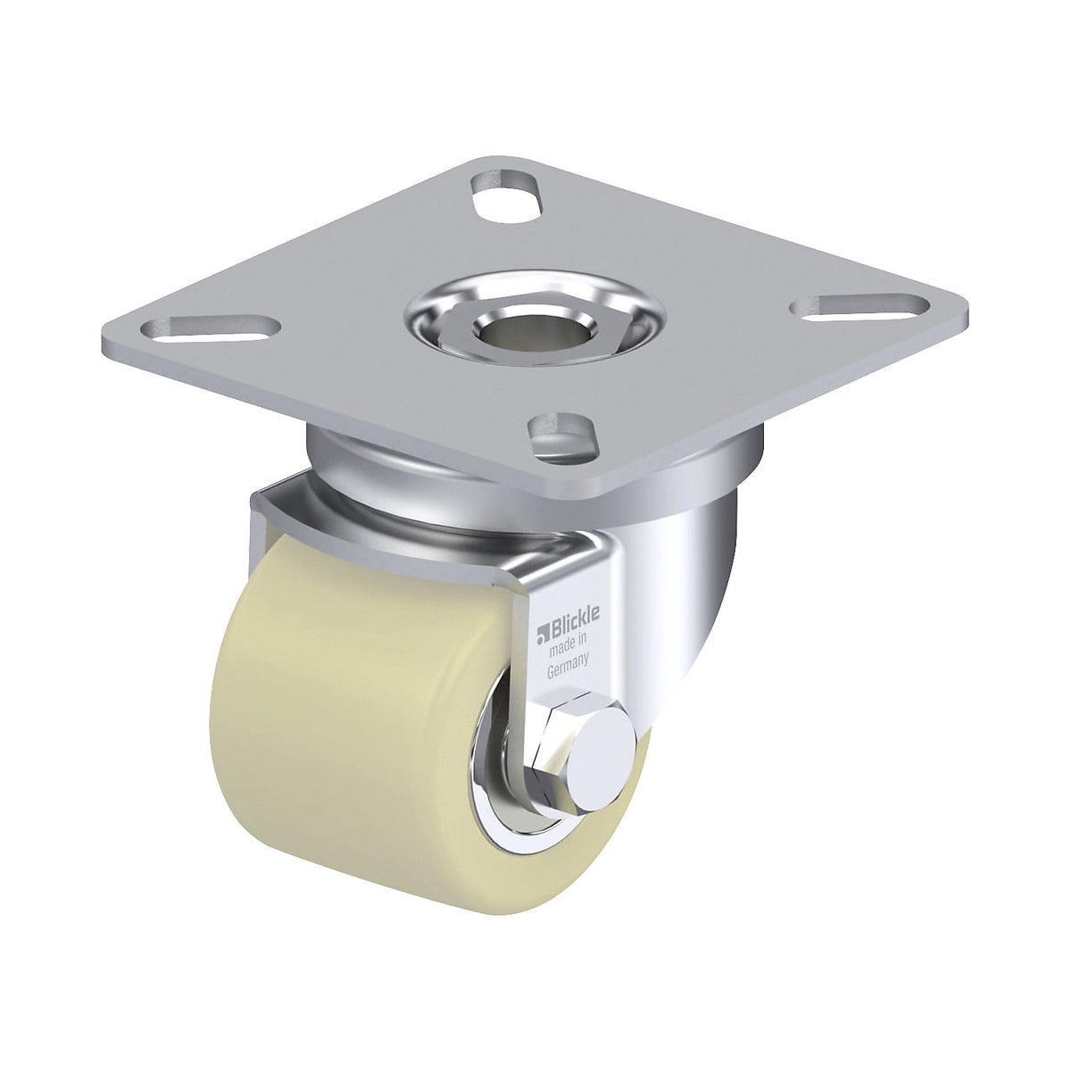 LPA-GSPO 35K light duty swivel castor, wheel Ø 35 mm, max. load 100 kg, swivel castor.