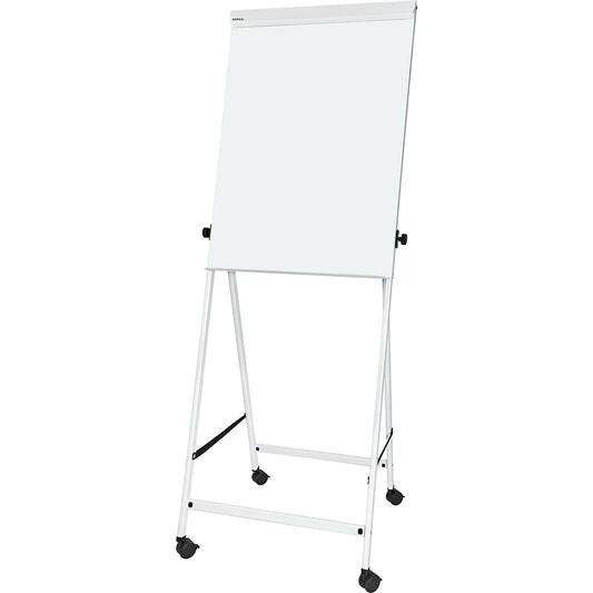 MAULoffice flip-chart, mobile on four legs, height 2015 mm, board height 1000 mm, white.