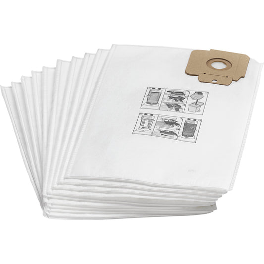 Fleece filter bag, pack of 10, 3-ply.