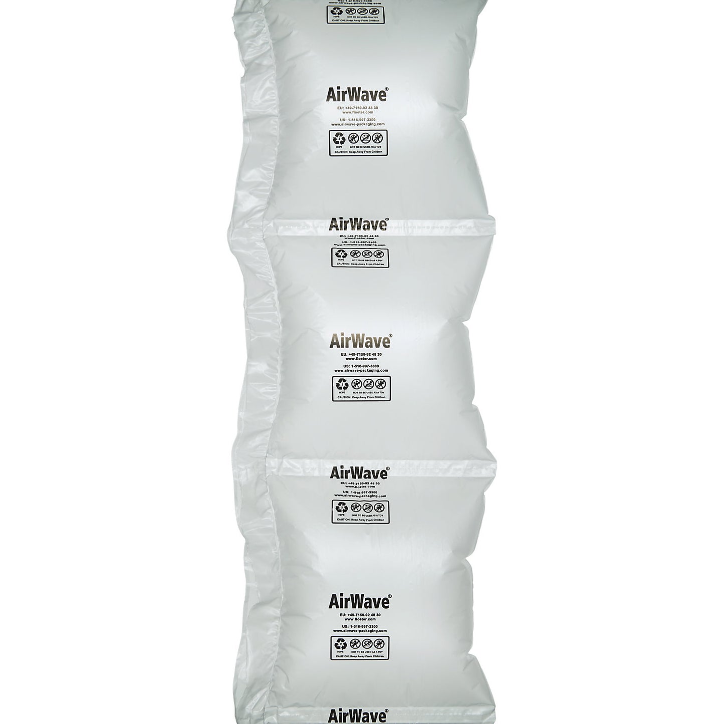 AirWave® Jumbo air cushion film, HDPE, length 2000 m, WxH 210 x 200 mm.
