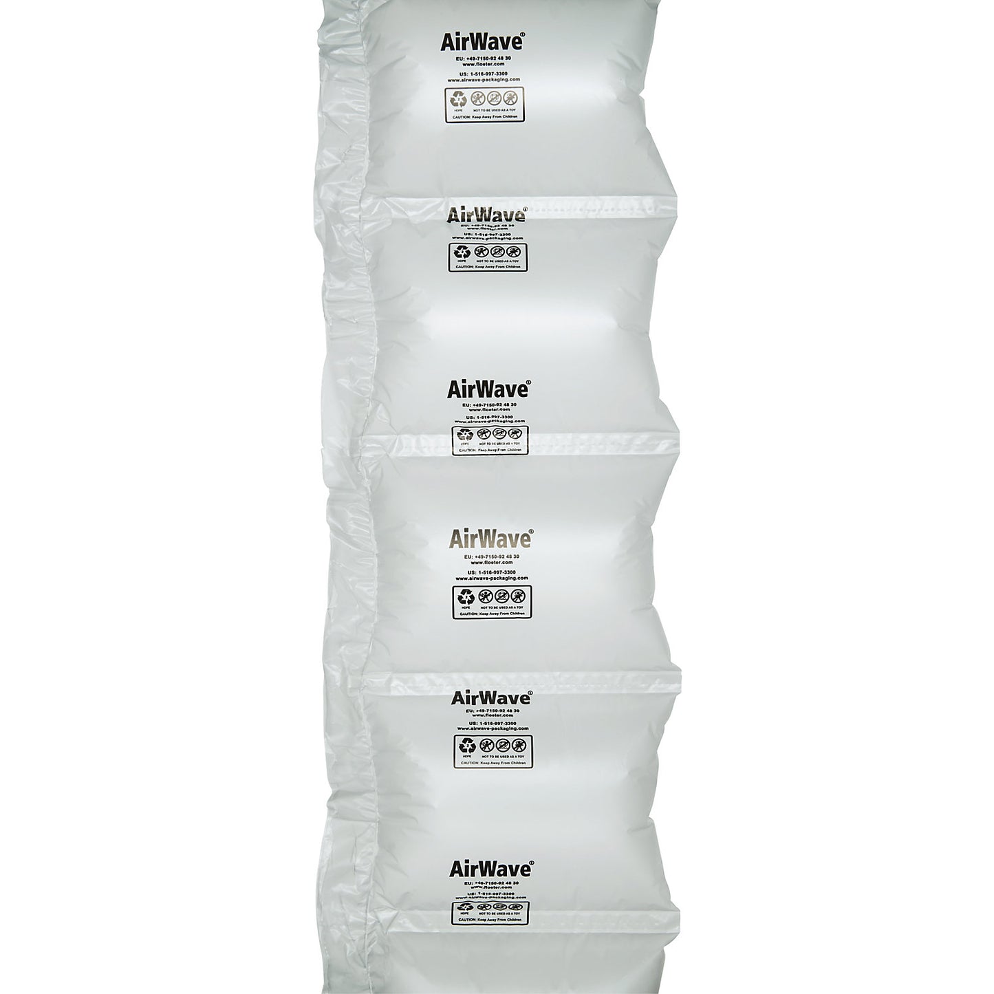 AirWave® Jumbo air cushion film, HDPE, length 2000 m, WxH 210 x 150 mm.