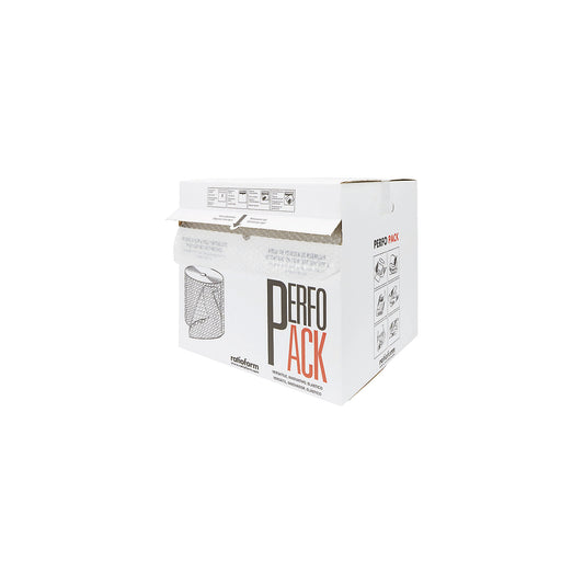 Bubble wrap film in a dispenser box, 2 layer, 80 µm, roll width 285 mm, length 50 m.