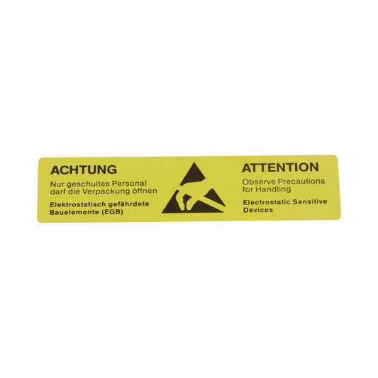 Warning labels, Electrostatic Sensitive Devices imprint, removable, pack of 1000, LxW 52 x 13 mm.