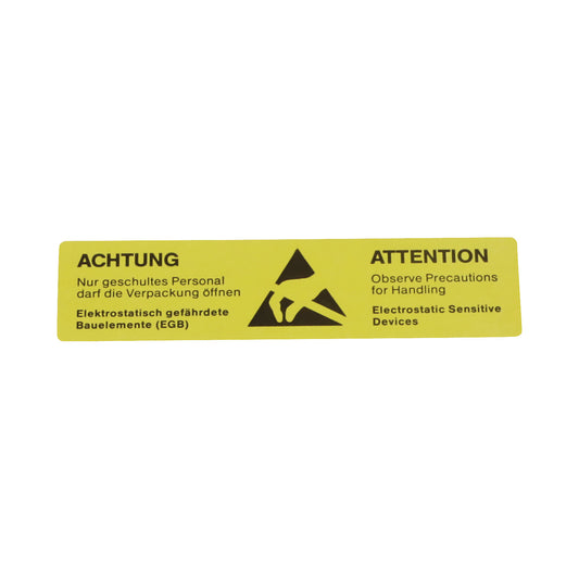 Warning labels, Electrostatic Sensitive Devices imprint, permanent adhesive, pack of 1000, LxW 105 x 26 mm.
