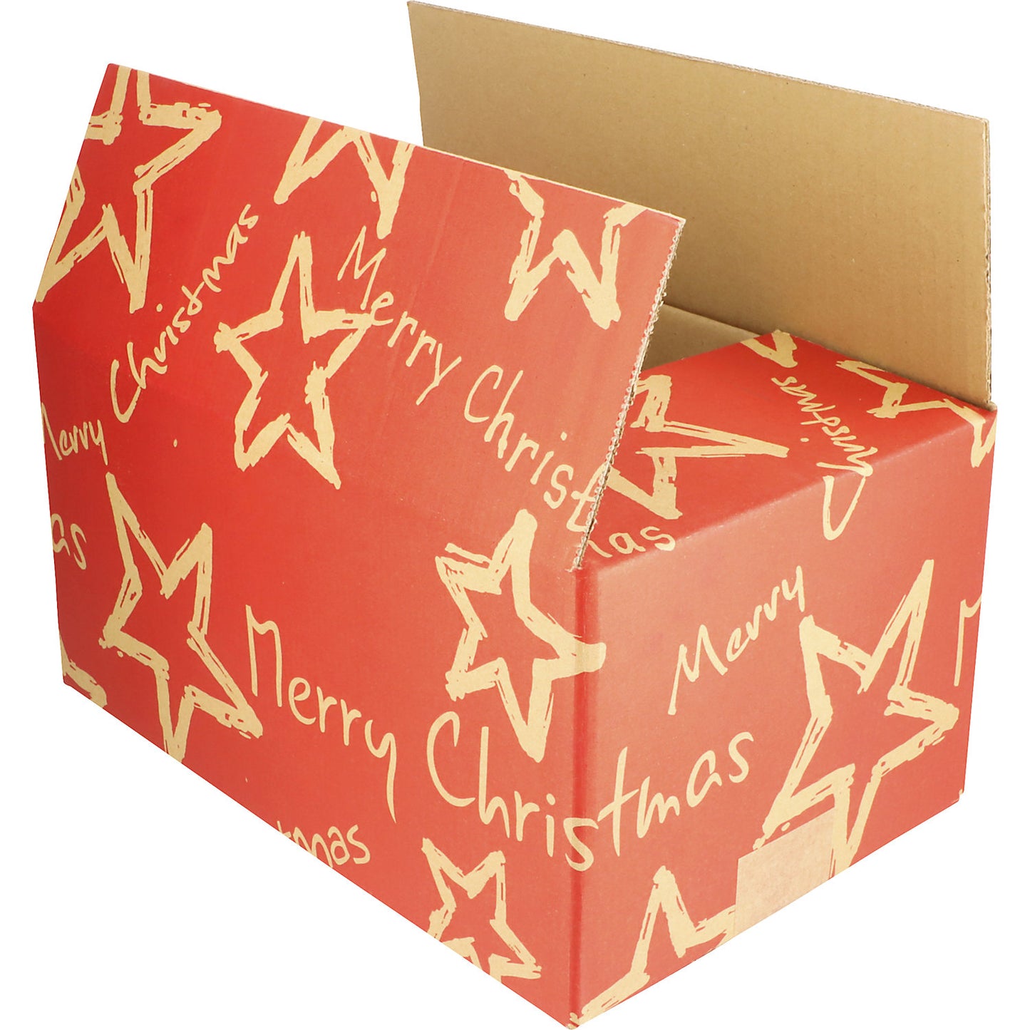 Christmas Stars dispatch box, red, pack of 15, LxWxH 310 x 200 x 140 mm.