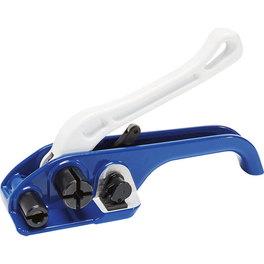 Sealing/tensioning tool, PET reinforced/composite strapping, for strap width 13 - 25 mm.