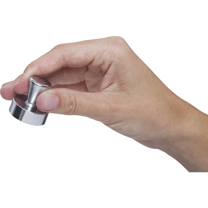 Neodymium cone magnet, silver, pack of 4, Ø 32 mm, holds 22 kg.