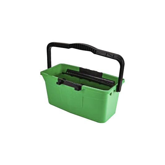 Glass cleaning bucket 12 l, LxWxH 460 x 230 x 200 mm, green.