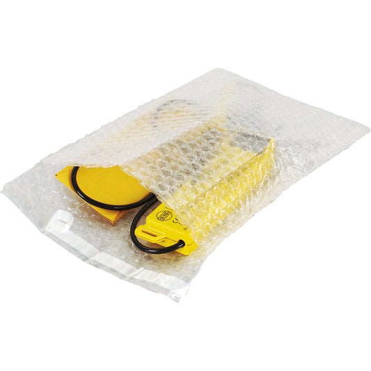 Bubble wrap bag, 3 layer, 80 µm, self-adhesive, LxW 300 x 200 mm, pack of 350.