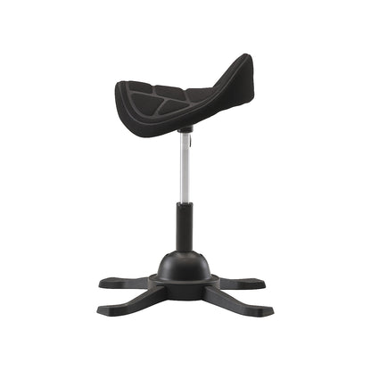 Saddle stool, self-balancing, height adjustable 480 - 660 mm, black.