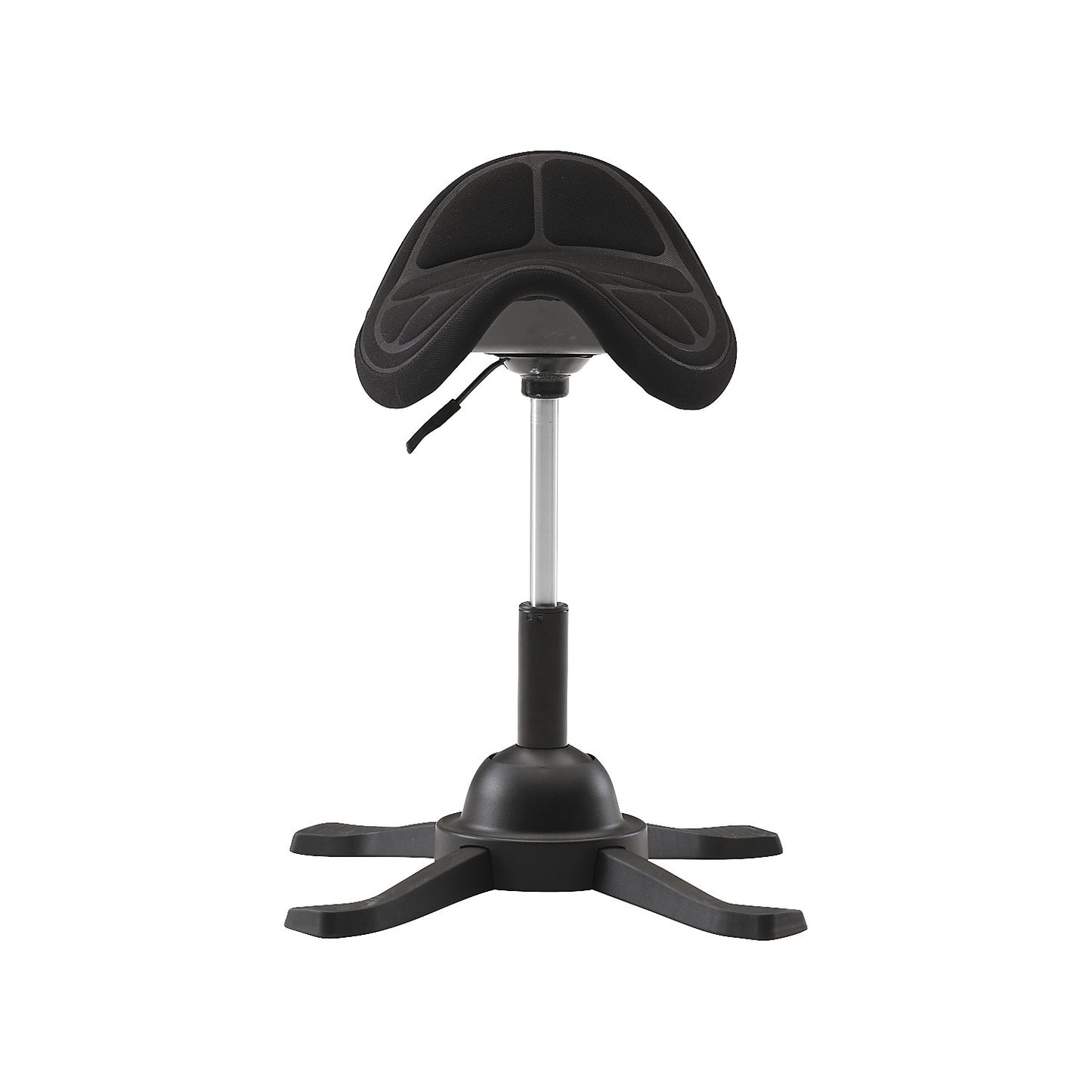 Saddle stool, self-balancing, height adjustable 480 - 660 mm, black.