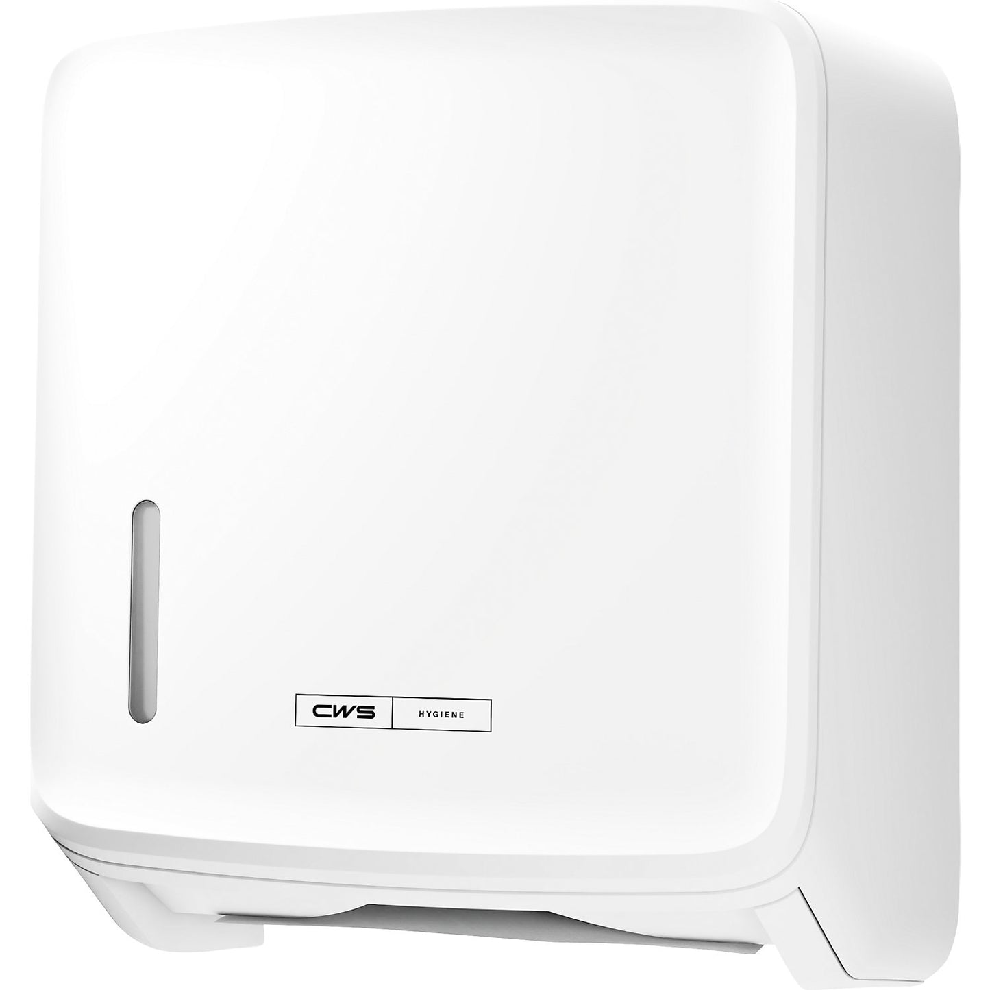 PureLine folded paper dispenser, for 300 towels, white.