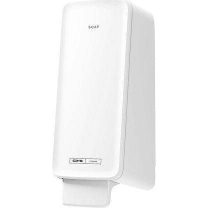 PureLine Cream liquid soap dispenser, fill quantity 0.6 l, plastic, white, non-drip.