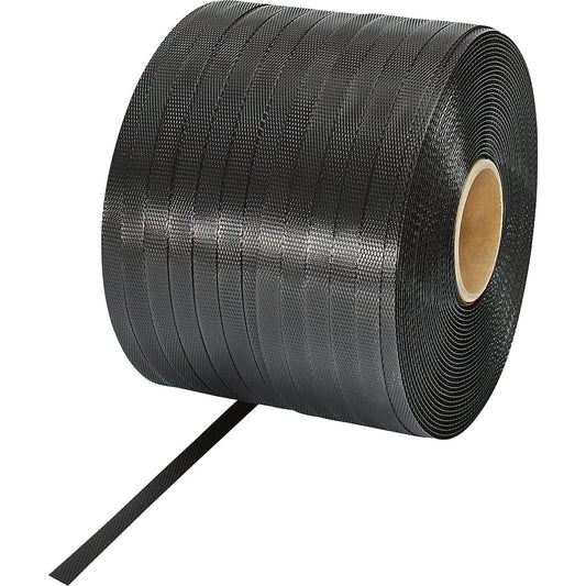 PP strapping, strap length 600 m, strap width 12.7 mm.