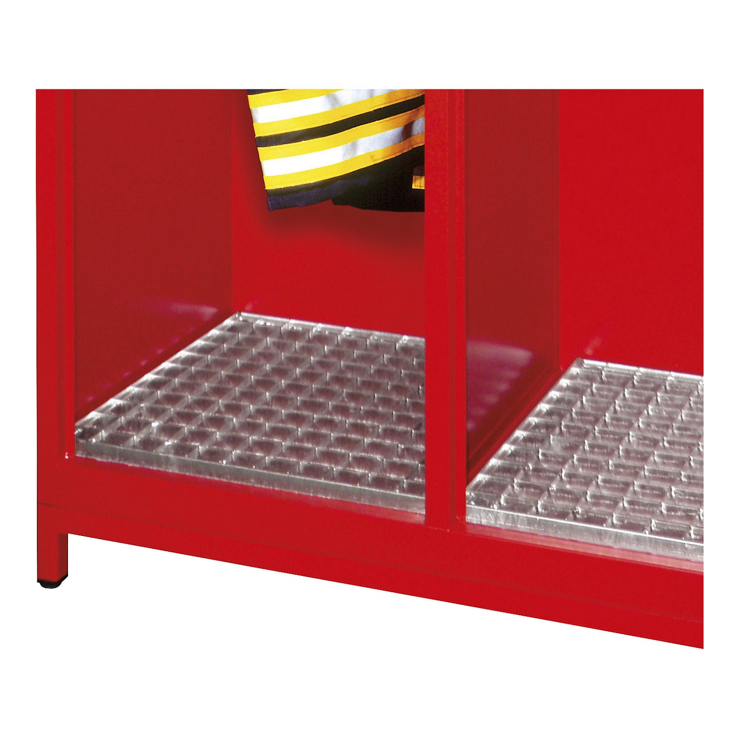 Shoe rack, zinc plated, for left-hand and middle compartment, WxD 390 x 470 mm.