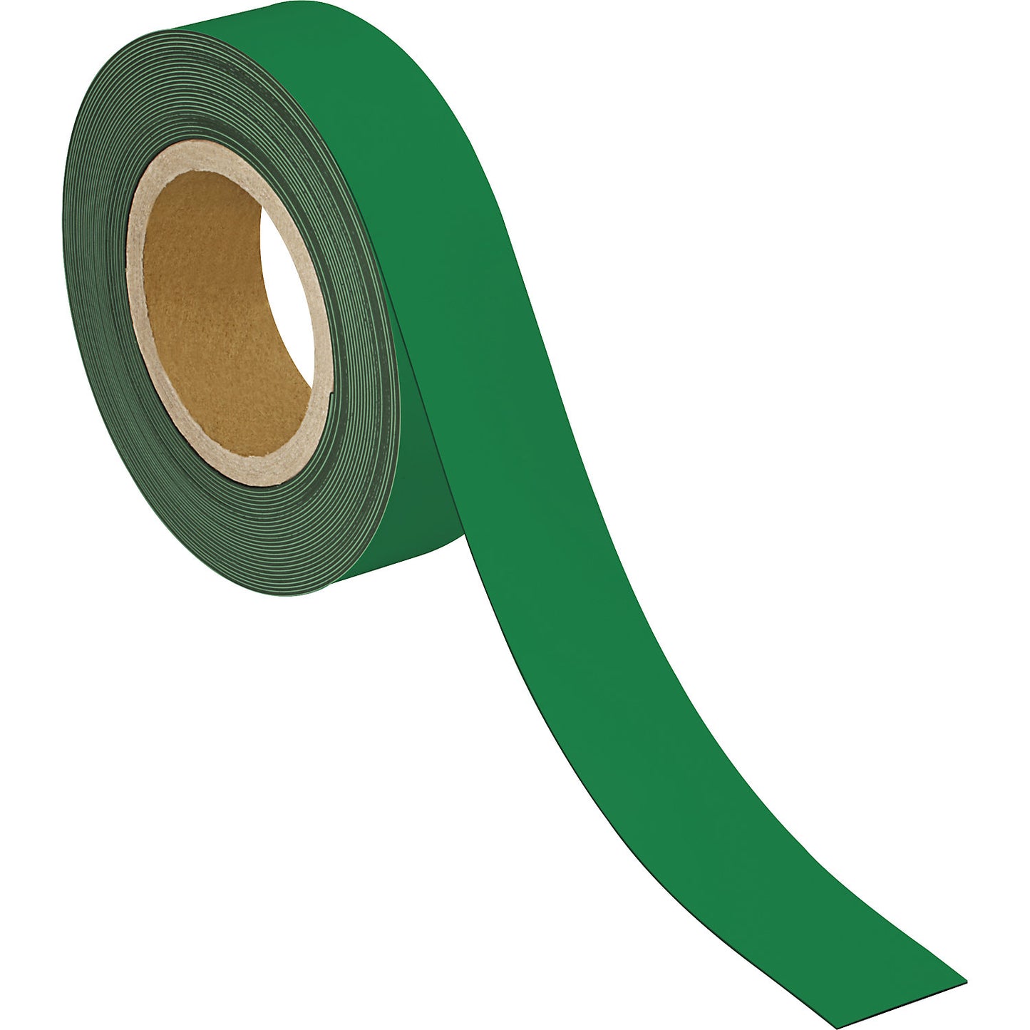 Labelling tape, magnetic, LxW 10000 x 40 mm, pack of 2, green.