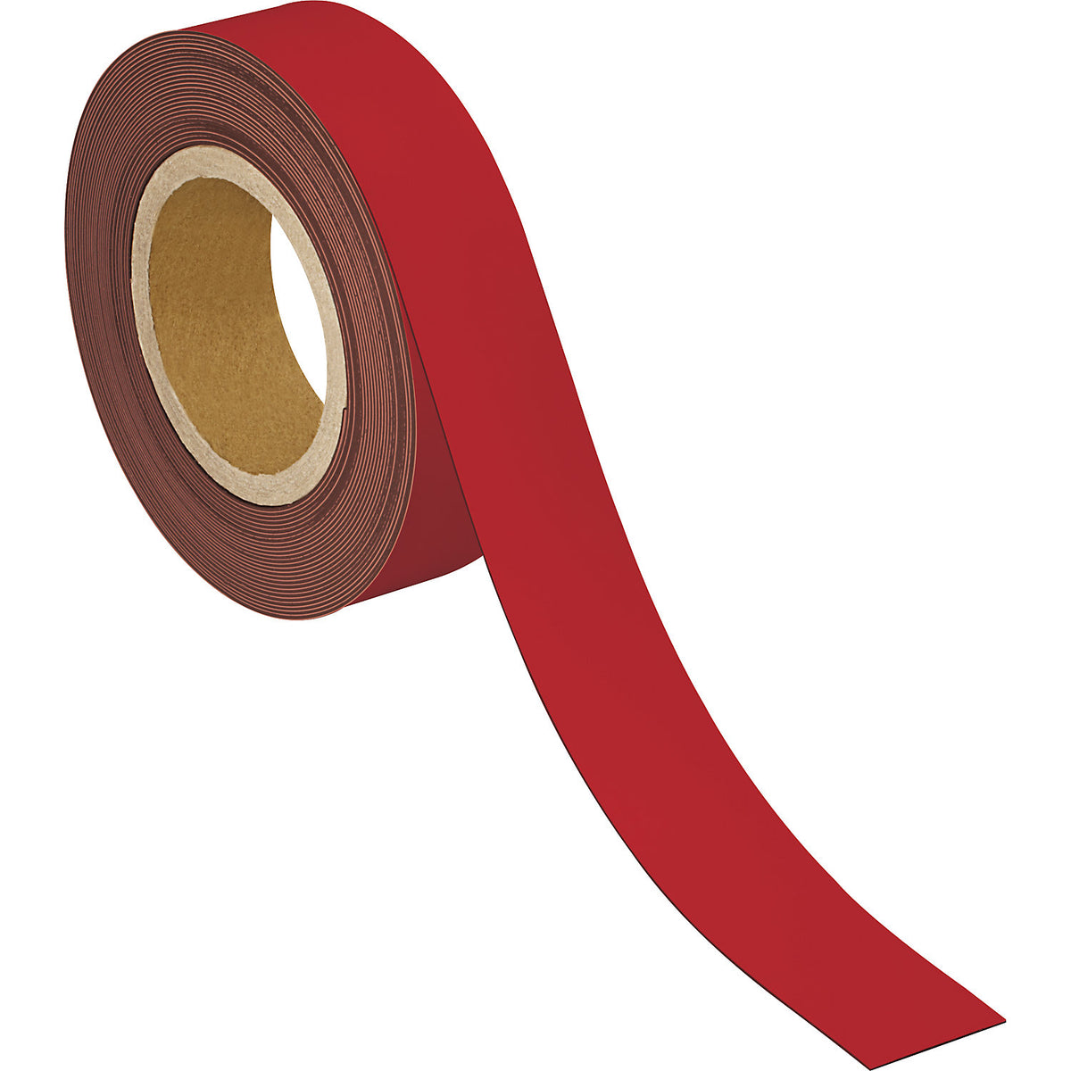 Labelling tape, magnetic, LxW 10000 x 40 mm, pack of 2, red.
