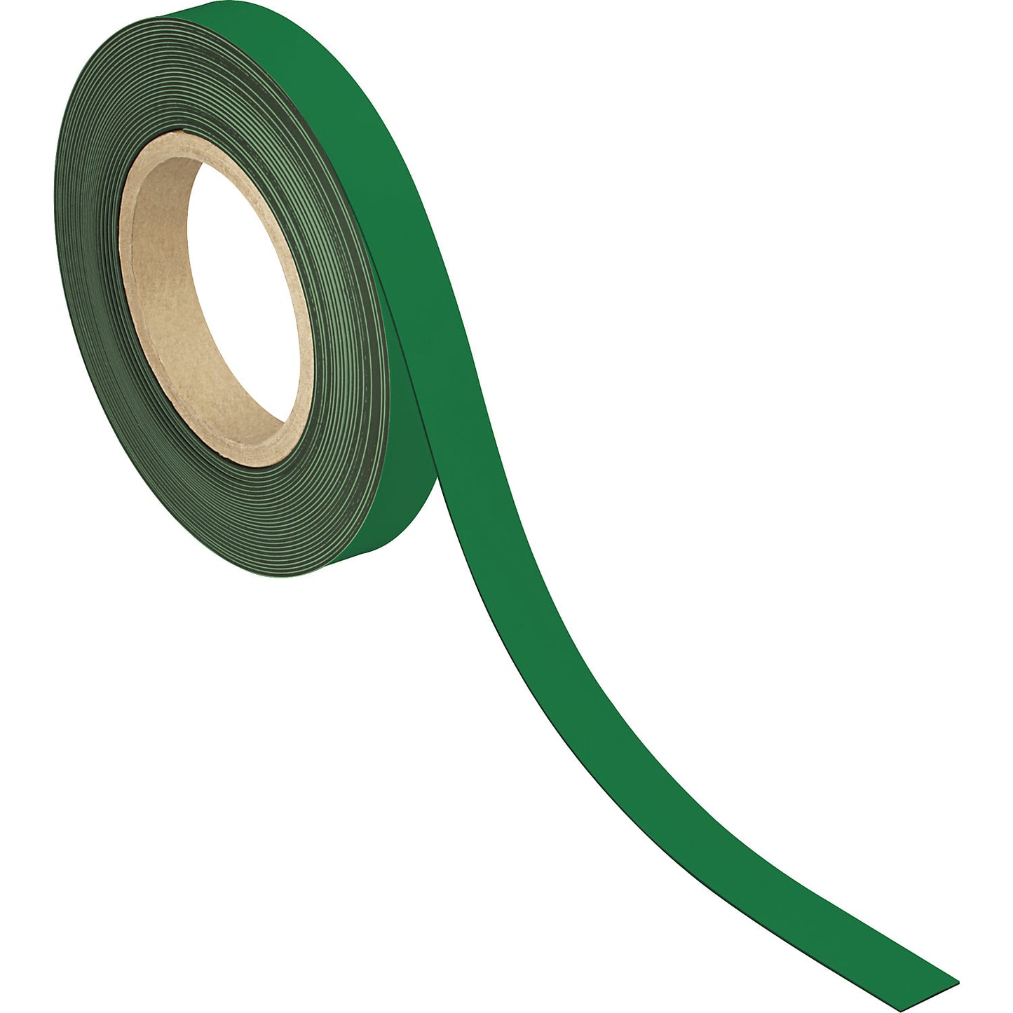 Labelling tape, magnetic, LxW 10000 x 20 mm, pack of 2, green.